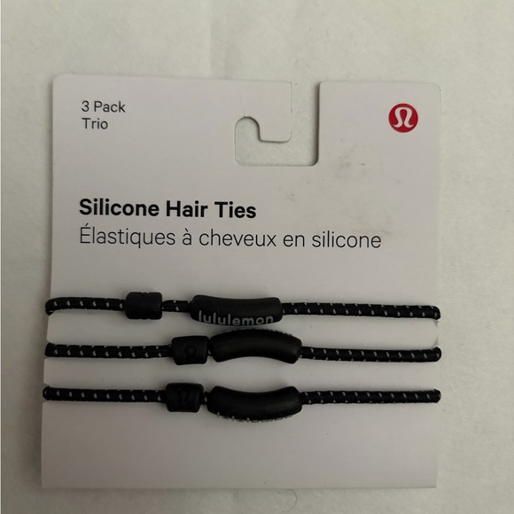 lululemon athletica Accessories - Lululemon Silicone Hair Bands 3 Pack NWT